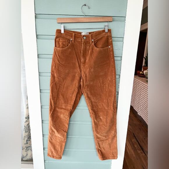 EVERLANE Baby Cord Cheeky brown Corduroy Pants straight leg neutral acorn fall - Picture 2 of 10